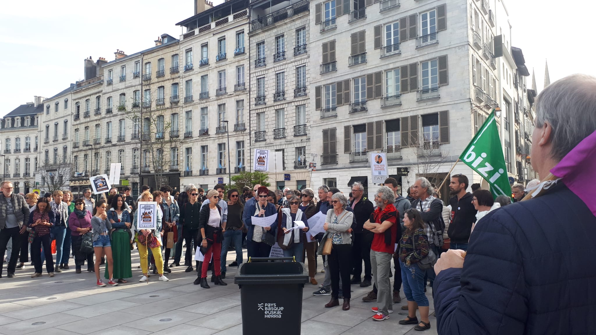 manif anti loi Darmanin Bayonne décembre 2022